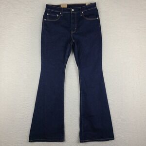Levi's 726 Jeans Womens 30x30 Blue Flare High Rise Dark Wash Denim NEW NWT